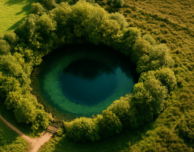 Image depicting the local landmark 'Shannon Pot' in County Cavan, Ireland.